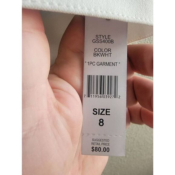 Glamour Women's Black Short Sleeve Scallop Peterpan Collar Shift Dress Size 8NWT - Picture 3 of 6
